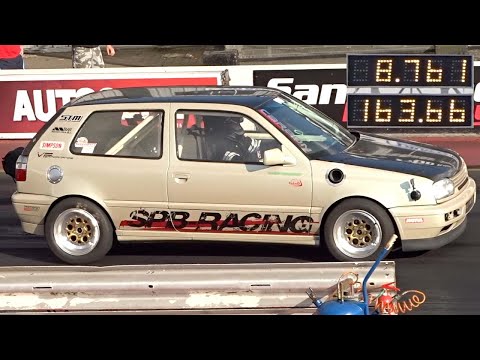 TOP 10 VW GOLF'S 1/4 MILE - No 5 - SPB RACING 1150BHP MK3 R32 GOLF - 8.76