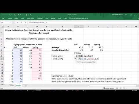 Data analysis for your IB Bio IA: 2 sample t-test for significance