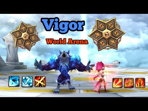 Summoners war - Vigor (water werewolf) 2A / World Arena ⚔️