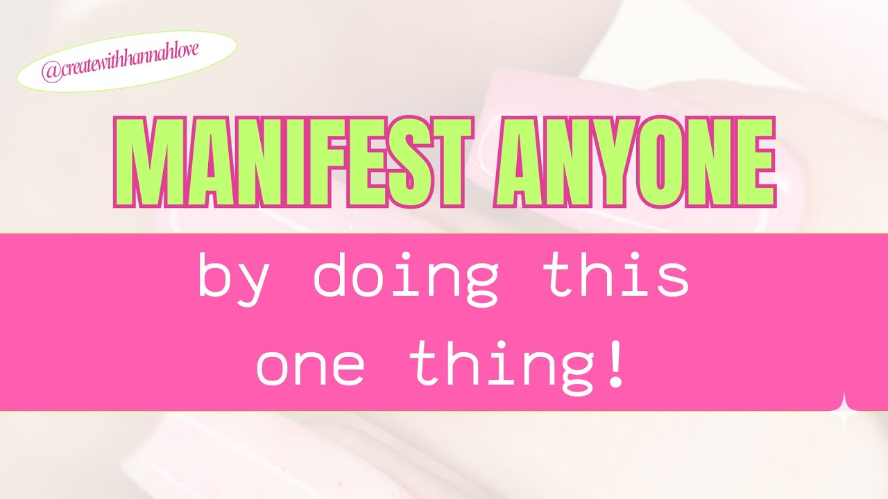 Manifest ANYONE by doing this ONE THING! SP Manifesting | Law of Assumption | LOA | Neville Goddard