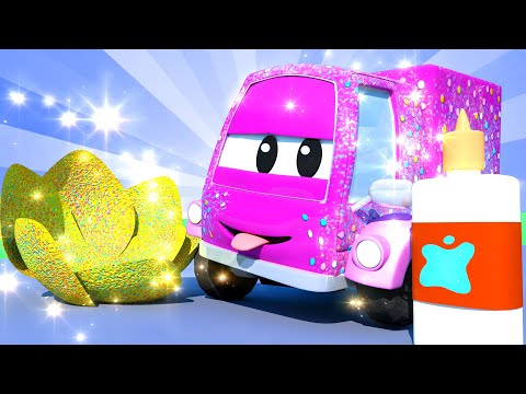 Lakiernia Toma - Suzy Mały Różowy Samochodzik - Miasto Samochodów 💧 Bajki samochodowe dla dzieci