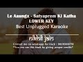 Le Aaunga | SatyaPrem Ki Katha | Lower key Karaoke
