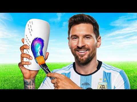 I created custom shin guards for Leo Messi!