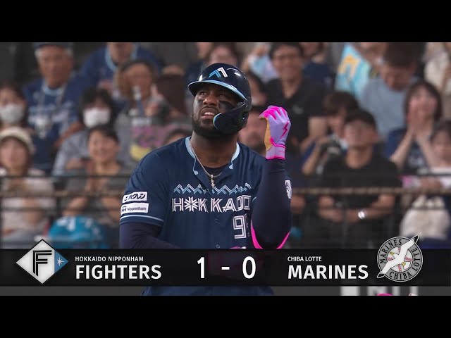 【1回裏】ファイターズ・レイエス 止めたバットにうまく当てた!! ライト前に落とす先制タイムリー!! 2025年7月27日 北海道日本ハムファイターズ 対 千葉ロッテマリーンズ