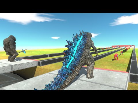 Godzilla vs King Kong Who is Stronger ? - Animal Revolt Battle Simulator