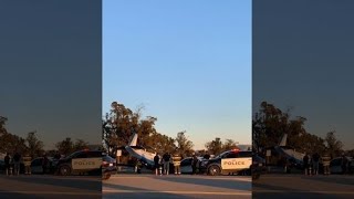 Small plane crashes, collides with vehicle near Livermore Airport in California