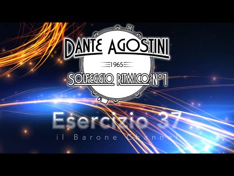 Dante Agostini - Solfeggio Ritmico N°1 - Esercizio 37