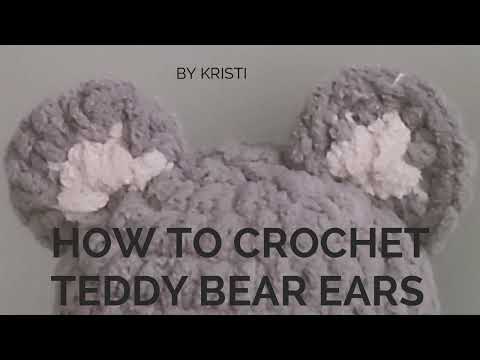 Crochet Plushies - How to Crochet Bear Ears with Chunky Yarn (Bernat Blanket)