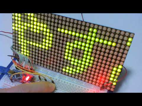マイコンArduinoを使って電光掲示板を作る。 - 電子工作とアプリ作り