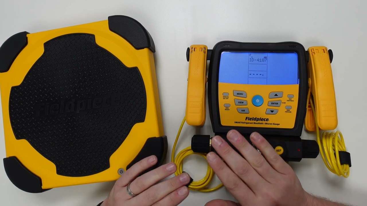 SMAN® Digital Manifolds: How to Connect the SRS3 Refrigerant Scale | Fieldpiece Europe