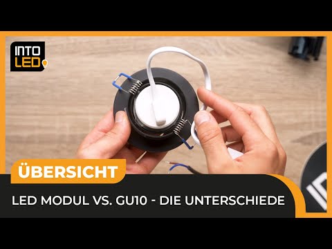 GU10 Leuchtmittel vs. LED-Modul  - INTOLED beleuchtet die Unterschiede