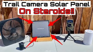 10watt Solar Panel with built in 15ah battery for Trail Cameras - Oripik SP10