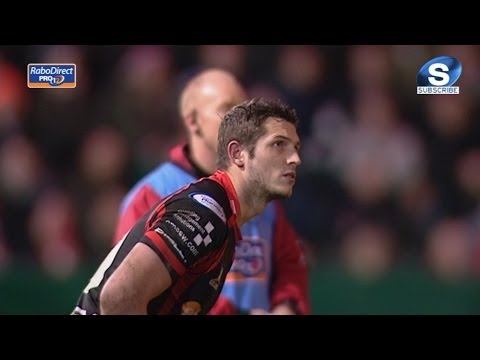 Jason Tovey  Penalty 2 Newport Gwent Dragons v Cardiff Blues 26th Dec 2013