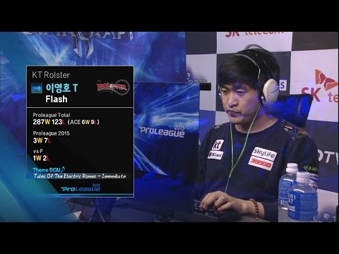 [SPL2015] Dear(Samsung) vs Flash(KT) Set2 Vaani Research Station -EsportsTV, Starcraft 2