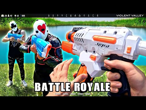 They hunt us in the NERF WAR | SPYRA BLASTER BATTLE ROYALE! - Part 7