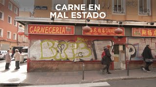 Media tonelada de carne podrida en un local de Usera