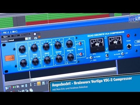 Test - Brainworx Vertigo VSC2 plugin VS Vertigo Hardware Compressor
