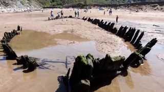 preview picture of video 'Barco hundido en Zarautz'