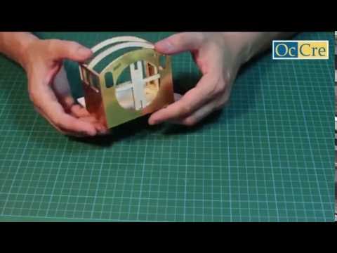 Locomotora Prusiana BR18 OcCre -03- Forrado cabina con planchas de latón.