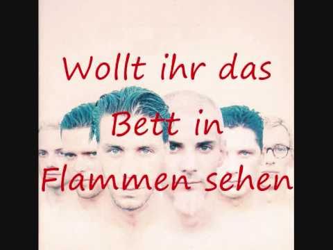 Rammstein - Wollt Ihr Das Bett In Flammen Sehen + Lyrics