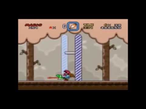 SMW Return to Dinosaur Land Walkthrough -  Wiggler Woods 2 Secret Exit