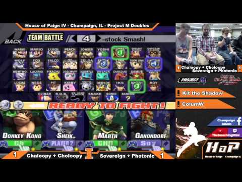 [House of Paign IV] Moonshoez+Chaloopy (Fox/DK) vs Sovereign+Photonic (Ganon/Sheik) - PM Doubles