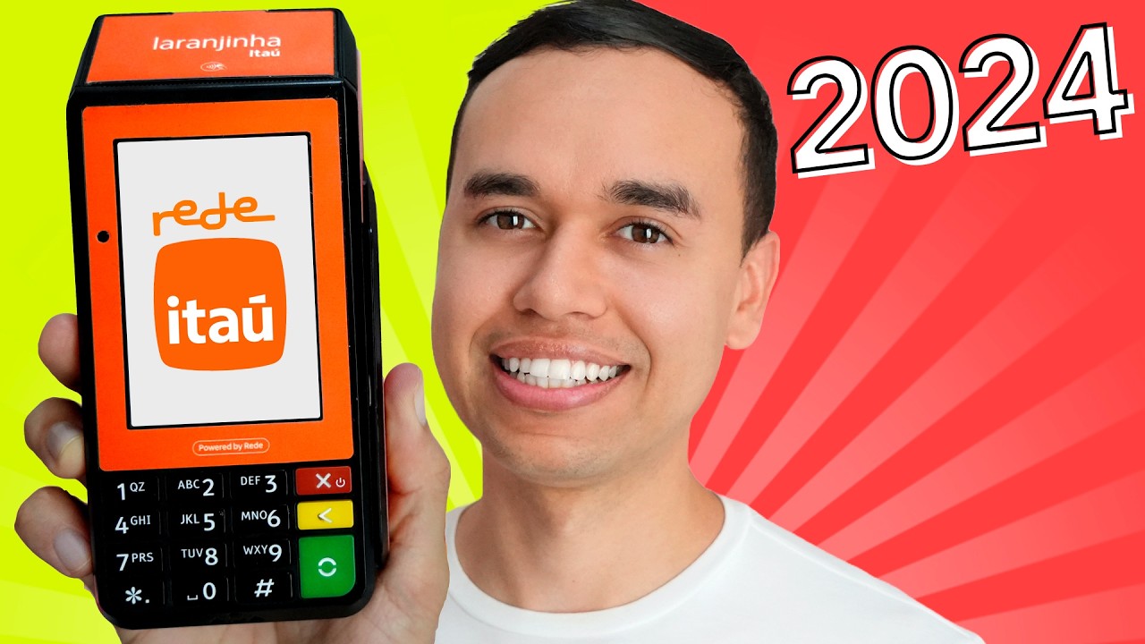 Testei a Maquininha de Cartão Laranjinha + do Itaú e Rede 🍊