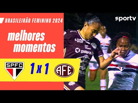 Gols e lances de São Paulo x Ferroviária-SP
