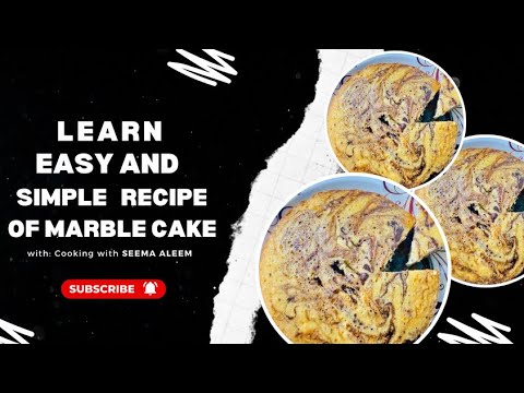 BAZAR JAYSA CAKE AB GHAR MAY BANAYE 😱 without using hand beater | Marble Cake Recipe Urdu / Hindi