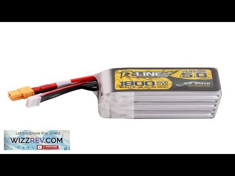Tattu R Line Version 5.0 1800mAh 6S 22.2V 150C Lipo Battery XT60 Review