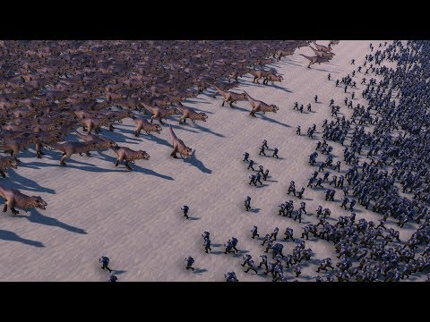 1000 THANOS vs 46000 TREX - Ultimate Epic Battle Simulator