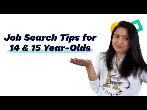 Job Search Tips for 14 & 15 Year-Olds