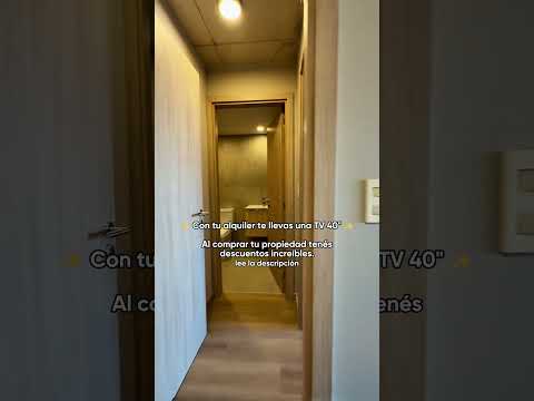Oportunidad en Tres Cruces 1 dormitorio a estrenar con entrega inmediata y Smart TV 75” de regalo