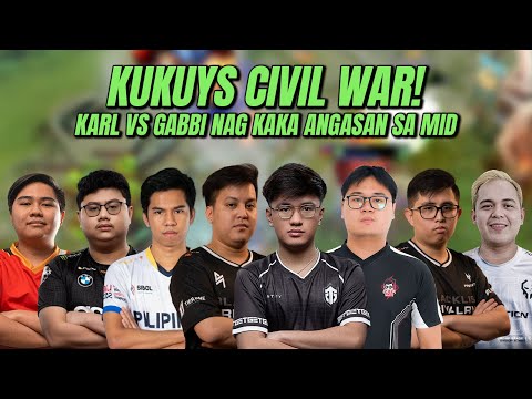 KUKUYS CIVIL WAR - KARL VS GABBI NAG KAKA ANGASAN SA MID LANE!