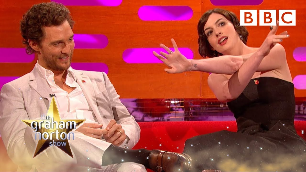 Anne Hathaway predicted Matthew McConaughey's Oscar | The Graham Norton Show - BBC One