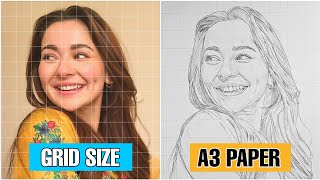 How to make Perfect Grids on A3 Size - Beginners guide for Realistic Drawings