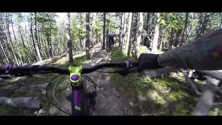 Good grief this trail was steep.  And we started the ride already at high elevation for me.  Man, was I glad to reach our turn-around point. The descent was seasoned heavily with Flow and served under blue skies.