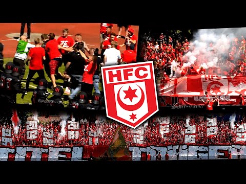 Pitch invasion, brawl on the pitch, and pyrotechnic displays! (Wernigerode - Halle 0:1)