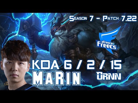 AFs MaRin ORNN vs KENNEN Top - Patch 7.22 KR Ranked