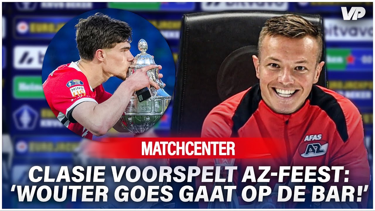 Clasie voorspelt AZ-feest na bekerwinst: 'Wouter Goes gaat op de bar'