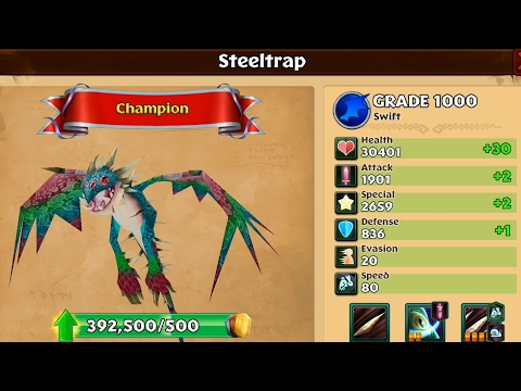 Steeltrap Grade 1000 - Champion - PvP battle in Brawl//Dragons rise of Berk