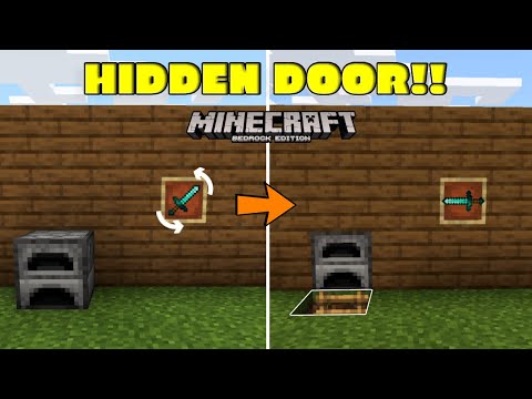 Porta segreta per la cornice degli oggetti di Minecraft | Tutorial Bedrock Redstone