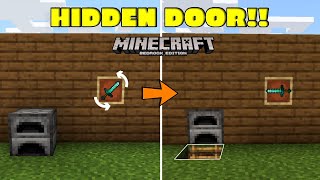 Minecraft Item Frame Secret Door | Bedrock Redstone Tutorial