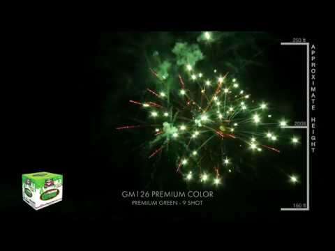 GM126 Premium Color Fireworks - 9 Shot