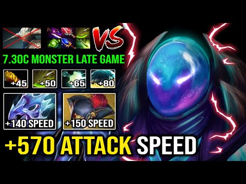 +570 Attack Speed Monster Arc Warden 7.30c Late Game Vs 145K Damage Godlike Sven Dota 2