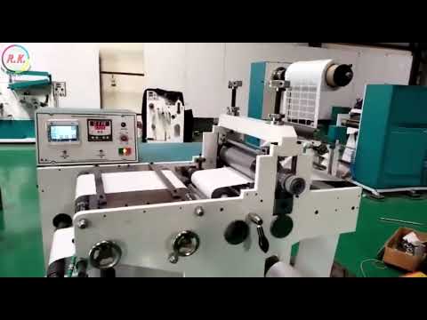 Plain Barcode Die Cutting & Rewinding Machine