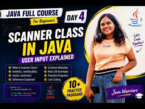 Scanner Class In Java User Input In Java Complete Beginner Tutorial Day 4 Infosys Java Yt