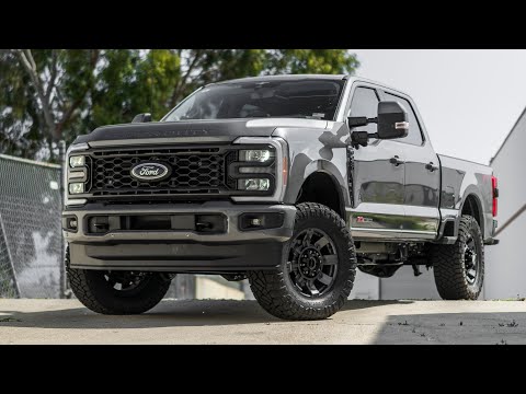 2023 Super Duty Leveled on Carli Suspension Pintop System 37s and Factory Wheels
