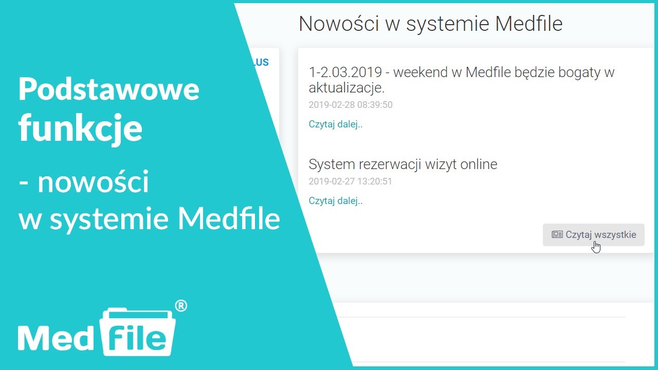 Nowości w systemie Medfile