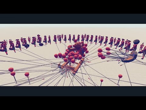 60x Harpooners + 70x Balloon Archer vs All Units PART 1 - TABS